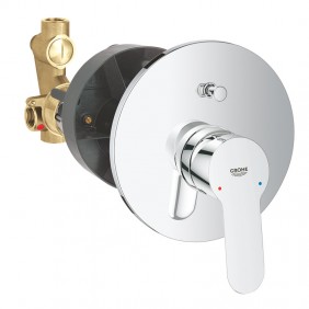 Grifo mezclador para Bañera y Ducha Grohe BAUEDGE empotrado Chrome 29079000