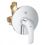 Mixer tap for Bath and Shower Grohe EUROSMART flush mounted Chrome 33305002