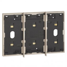 Frame Electrified Bticino Living Now 3 modules-Sand KM8103