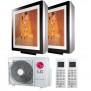 Climatizzatore Dual Split LG ARTCOOL GALLERY 9000+9000BTU WIFI R32 A++/A+