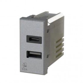 USB socket 4Box 3.0A for Bticino Axolute Tech series 4B.HC.USB.30