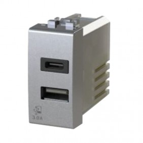 Presa USB 4Box 3.0A per serie Bticino LivingLight Tech 4B.NT.USB.30