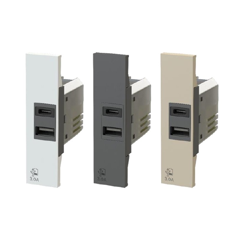 4Box 3.0A prise USB pour Bticino Living Now série 4B.K.USB.30