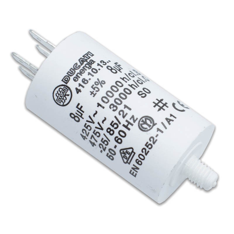 Condensateur Ducati 450V 8 UF avec double Faston Tang 416101364.CU
