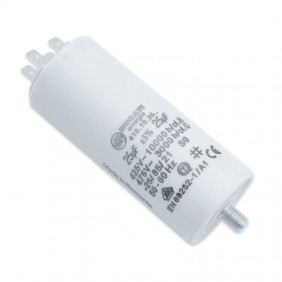 Capacitor Ducati 450V 25 UF with double Faston Tang 416102664.CU