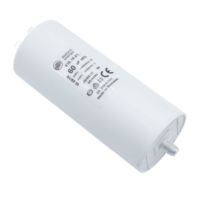 Condensador de Ducati 450V 60 UF con doble Faston Tang 416106164.CU