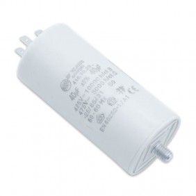 Capacitor Ducati 450V 40 UF with double Faston Tang 416102964.CU