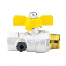 Valvola a sfera per Gas Enolgas Top Test M/F 1 con farfalla S1438N36