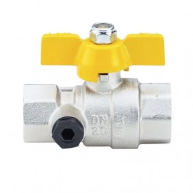 Valvola a sfera per Gas Enolgas Top Test FF 1 con farfalla S1437N36
