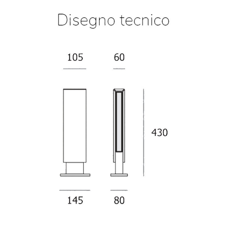 Zaunlatte für den garten-Cabelli Gigia 30 ERDE in sandstein sockel 2G11