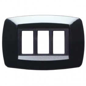 Master Modì for Bticino plate 3 modules black...