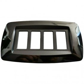 Master Modì pour plaque Bticino 4 modules noir...