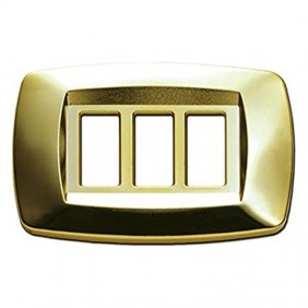 Master Modì per Bticino 3 moduli ottone lucido...