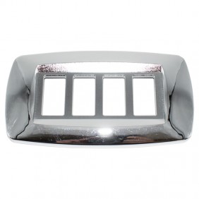 Master Modì para placa Bticino 4 módulos plata...