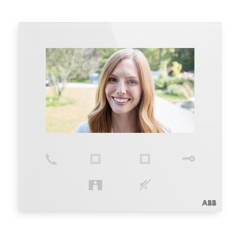 Abb M22401-W Téléphone de porte vidéo Wifi 4,3 pouces avec haut-parleur mains libres WLI501B