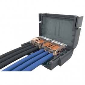 Etelec SHELL BOX FLAT 323 IPX8 aislamiento de gel MJBF323 Conexión de cables Etelec