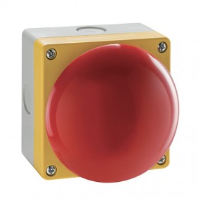 Pulsador rojo Palm Lovato con NO liberación de tracción NC LP9P11R