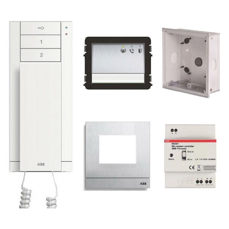 ABB Startkit Audio M20001 WLK101B Single Family Intercom Kit