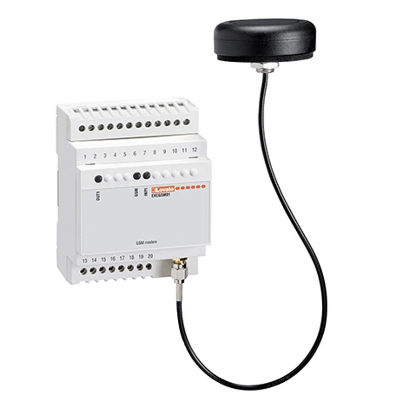 Modem GSM Lovato pour le contrôle à distance par SMS EXCGSM01