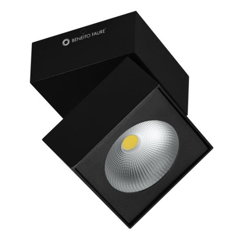 Lámpara de pared Beneito y Faure RUBYC NEGRO 14W Tres colores Negro 4231
