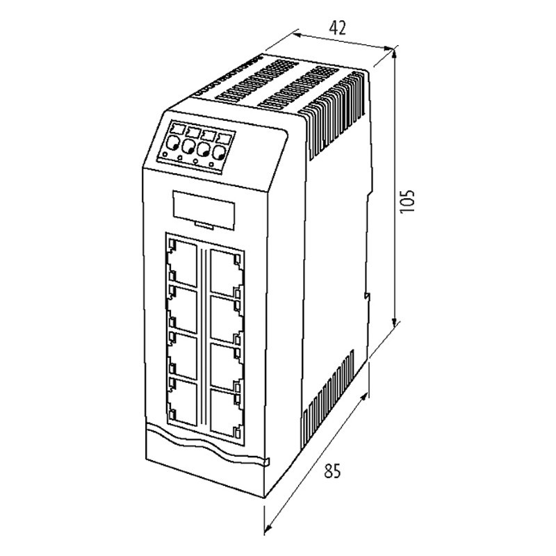 Murr Elektronik Xelity Xelity 8TX Interruptor no administrado 8 puertos 100Mbit 58812 Interruptor