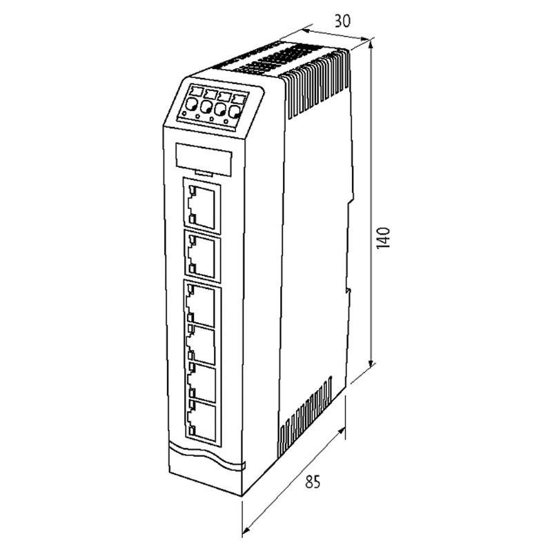 Switch Murr Elektronik Xelity 6TX Switch no gestionado 6-port 100Mbit 58811