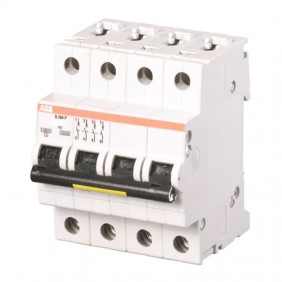 Disyuntor termomagnético ABB S204P 50A 4P 15KA C 4 Módulos S590839
