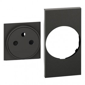 Couverture Bticino Living Now pour prise de courant standard franco-belge FLAT KG55F