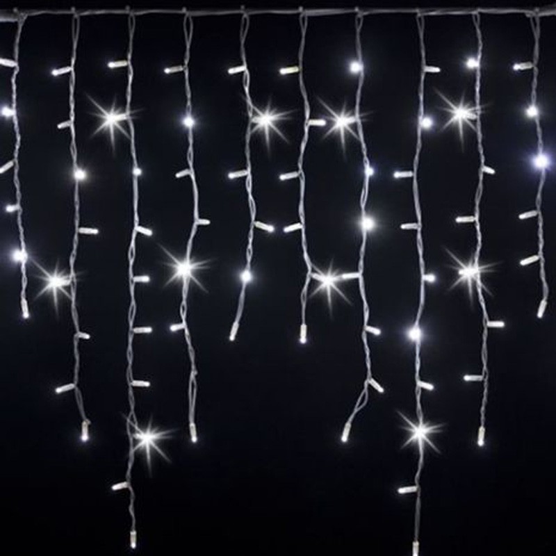 Cascade de Noël Wimex ICICLE SNOWFALL avec 96 LEDs blanches 4501920X