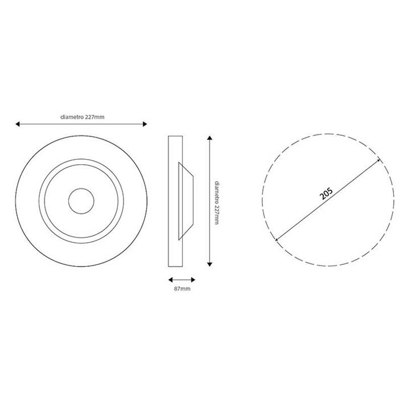 Runder Vivaldi ULISSE Einbaulautsprecher Vivaldi ULISSE 15W/100V ROUND16TF