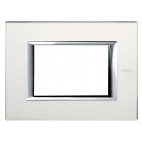 Bticino Axolute Plaque 3 Modules Miroir Acidé...