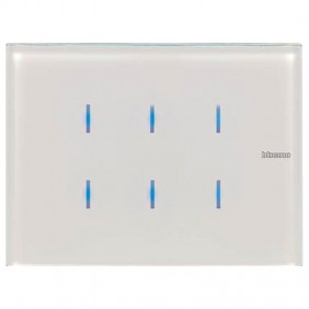 Comando In Vetro Bianco a LED 6 Tasti Bticino...