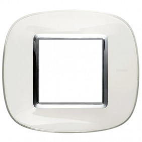 Bticino Axolute Plate 2 Modules Blanc Liquide...