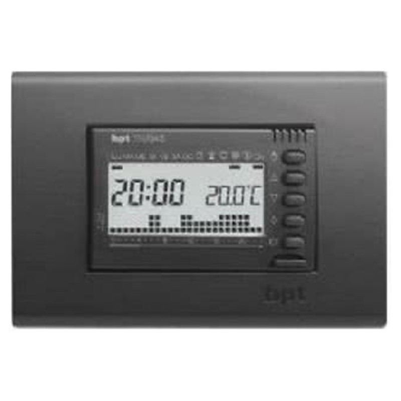 Eingebaute digitale Thermostat-Zeitschaltuhr BPT TH/345 Grau 69405400