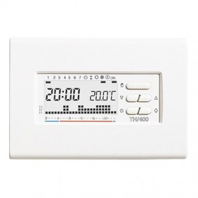 Cronotermostato digitale a parete BPT TH/400 settimanale Bianco 69404200