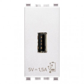 Enchufe USB Vimar Eikon 5V1,5A Blanco 20292.