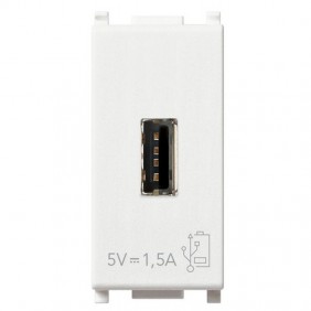 Presa USB Vimar Plana 5V1,5A Bianca 14292