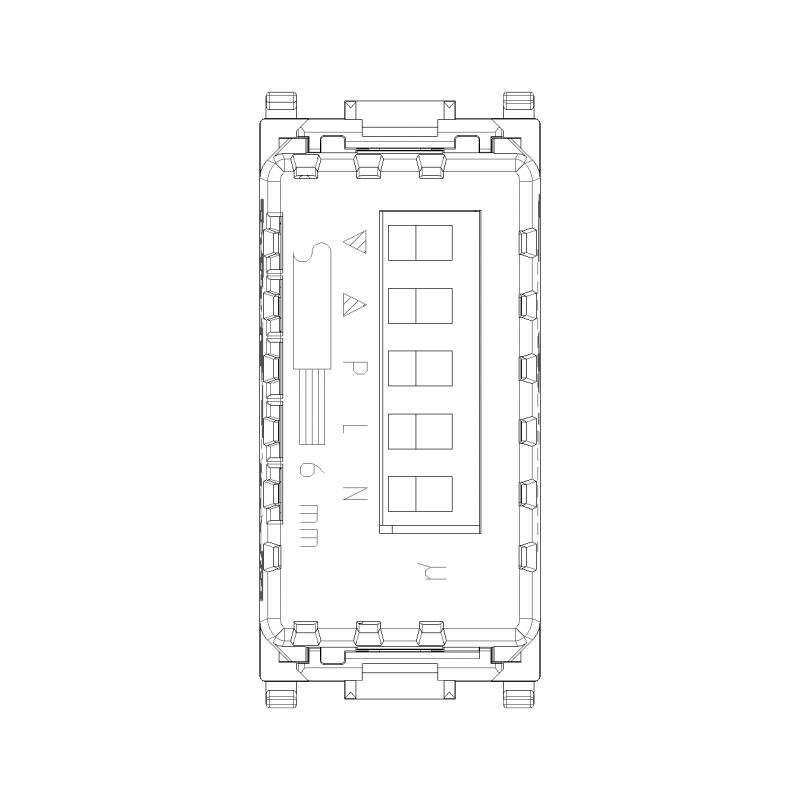 Vimar Plana Connected Dual Control para persianas Blanco 14594.0