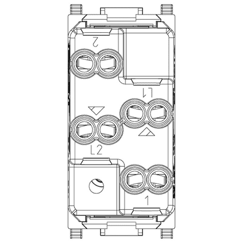 Double Independent Vimar Plana Button NO NO 10A 14066