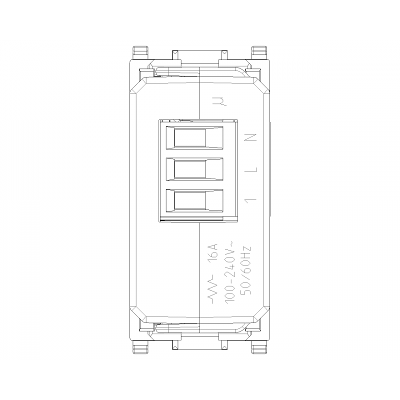 Angeschlossener Stellantrieb IoT Vimar Plana 16A Weiß 14593