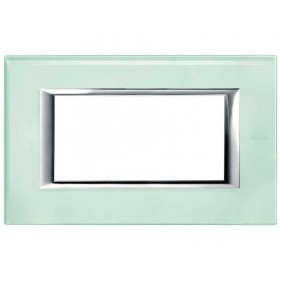 Bticino Axolute Platte 4 Module Glas Kristall...