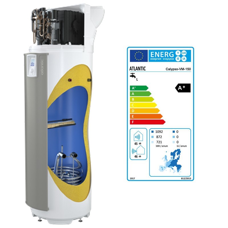 Calipso Atlántico VM 150 866015 Bomba de calor de pared Calentador de agua Calipso Atlántico VM 150 866015