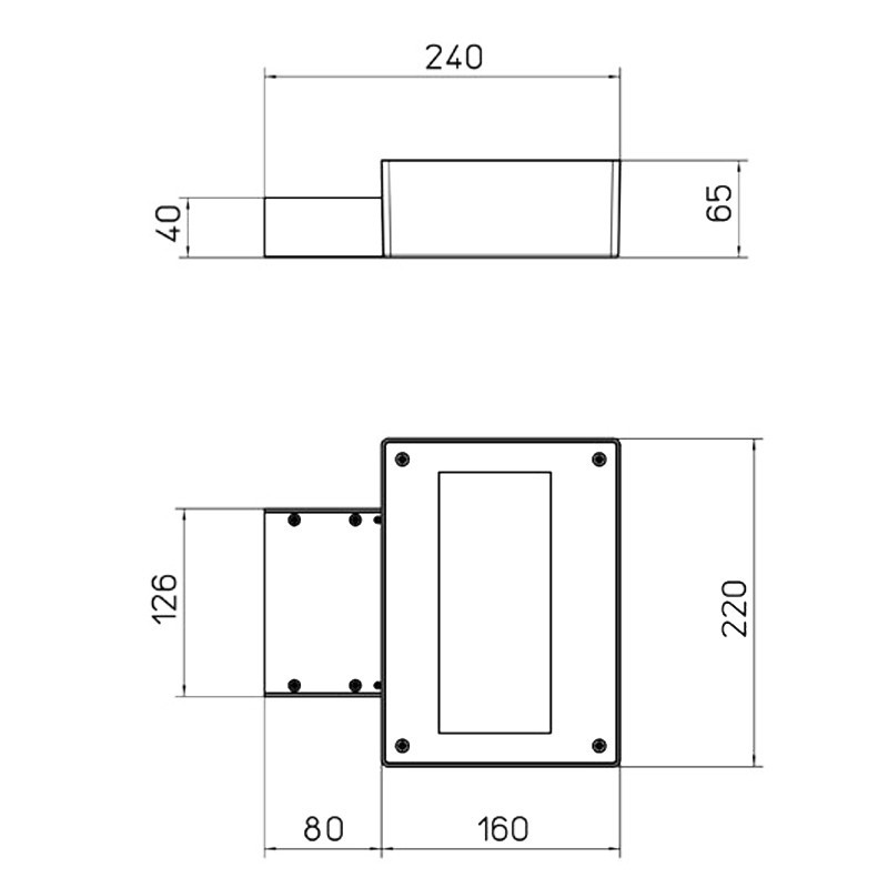 Applique Lampada LED Side a parete o soffitto Side 40W 4000K 67950-LBN