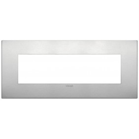 Placa Vimar Arke Classic 7 Módulos natural 19657.15