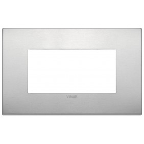 Placa Vimar Arke Classic 4 Módulos natural 19654.15