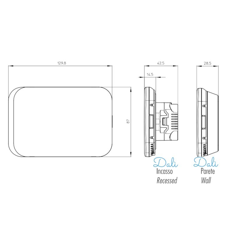 Geca DALI 310 WIFI 33102671 chronothermostat à encastrer