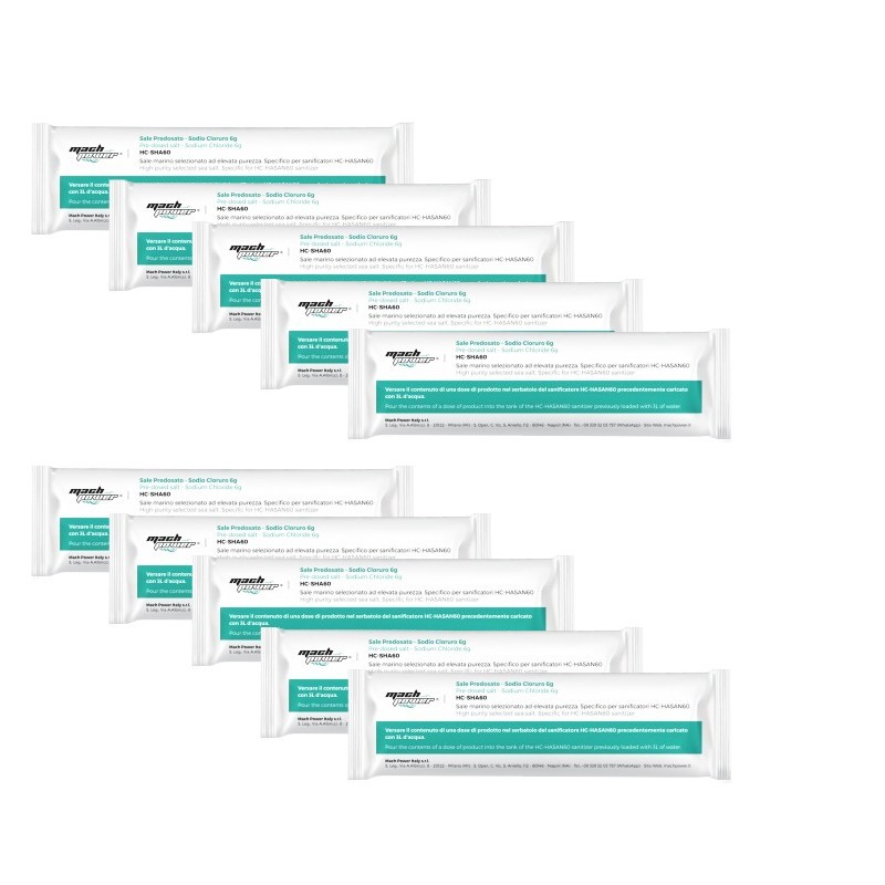 Sel marin Mach Power pour assainisseur HASAN60 10 Sachets HC-SHA60