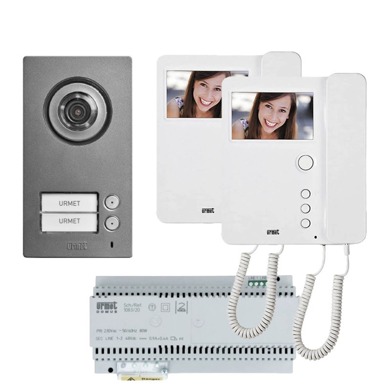 Semi-detached Urmet Kit with Mikra2 and Mìro 1784/762 handset monitor