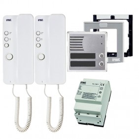 Urmet two-family intercom kit with Mirò and...