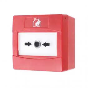 MCPSC-NT Bouton-poussoir de lutte contre l'incendie à notification manuelle adressable et réinitialisable.
